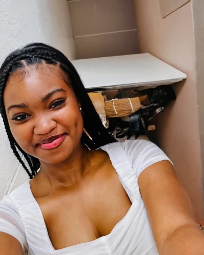 photo shoot in the bathroom,artificial hair integrations,a smile,african american woman,african-american,twists,pharmacy technician,a girl's smile,forehead,rasta braids,african american,bathroom cabinet,braids,smiles,bathroom,smiling,dreadlocks,lace wig,cheese,juneteenth