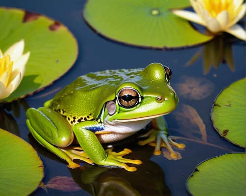 pond frog,green frog,frog background,water frog,frog through,bull frog,lily pad,common frog,amphibian,bullfrog,frog,chorus frog,litoria fallax,kawaii frog,pacific treefrog,frog figure,amphibians,kawaii frogs,woman frog,frog king,Illustration,Japanese style,Japanese Style 18