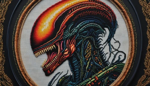 embroidery,tapestry,cross-stitch,vintage embroidery,woven,king cobra,embroidered,pelican,basilisk,serpent,painted dragon,hand painted,phoenix rooster,cobra,venom,dragon of earth,hand-painted,quetzal,frame illustration,krampus,Photography,General,Fantasy