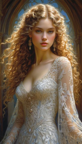 cinderella,merida,fantasy portrait,white rose snow queen,rapunzel,the snow queen,celtic queen,celtic woman,suit of the snow maiden,romantic portrait,fantasy art,fairy tale character,mystical portrait of a girl,fantasy picture,bridal,fantasy woman,bridal clothing,fairy queen,bridal dress,white lady,Illustration,Realistic Fantasy,Realistic Fantasy 03