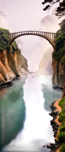 scenic bridge,rainbow bridge,tied-arch bridge,spit bridge,wooden bridge,arch bridge,humpback bridge,bixby creek bridge,hanging bridge,river landscape,dragon bridge,bridge,landscape background,golden bridge,bridge arch,beautiful landscape,cantilever bridge,hangman's bridge,extradosed bridge,suspension bridge,Art,Artistic Painting,Artistic Painting 28