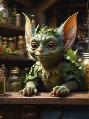 scandia gnome,goblin,shopkeeper,apothecary,pesto,greengrocer,green dragon vegetable,splinter,prickle,baby groot,wicket,green dragon,yoda,gnome,basil,dwarf cookin,pignolata,kobold,mandraki,merchant,Conceptual Art,Fantasy,Fantasy 05