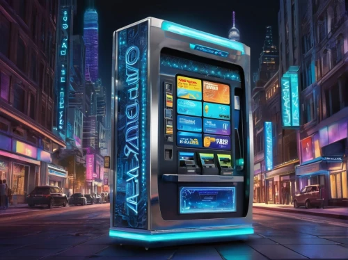 vending machine,payphone,jukebox,vending machines,interactive kiosk,courier box,pay phone,video game arcade cabinet,soda machine,parking machine,newspaper box,arcade game,kiosk,phone booth,cyberpunk,vending cart,coin drop machine,cinema 4d,telephone booth,digital safe,Illustration,Black and White,Black and White 03