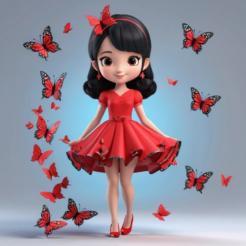 red butterfly,vanessa (butterfly),julia butterfly,cupido (butterfly),little girl fairy,butterfly dolls,cute cartoon character,butterflies,rosa ' the fairy,red fly,cute cartoon image,rosa 'the fairy,butterfly day,queen of hearts,c butterfly,butterfly,passion butterfly,two-point-ladybug,red shoes,pink butterfly,Unique,3D,3D Character