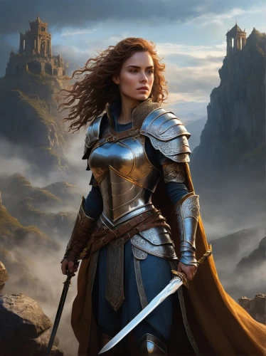 joan of arc,female warrior,heroic fantasy,paladin,warrior woman,swordswoman,strong woman,fantasy woman,strong women,artemisia,celtic queen,massively multiplayer online role-playing game,defense,fantasy portrait,cg artwork,sterntaler,norse,world digital painting,elaeis,aa,Illustration,Abstract Fantasy,Abstract Fantasy 09