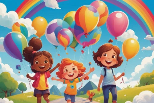 rainbow color balloons,kids illustration,colorful balloons,a collection of short stories for children,rainbow pencil background,little girl with balloons,pride parade,rainbow background,world children's day,balloon trip,children's background,balloons flying,book cover,rainbow flag,walk with the children,children's for girls,happy birthday balloons,rainbow butterflies,star balloons,children's paper,Illustration,Black and White,Black and White 12