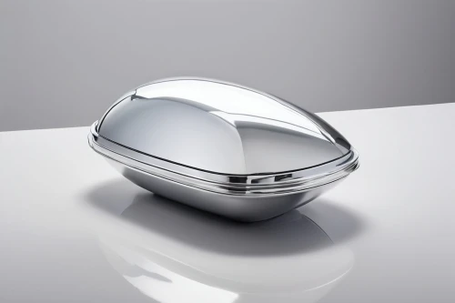 automotive side-view mirror,exterior mirror,butter dish,automotive mirror,silver lacquer,fragrance teapot,soap dish,magnifier glass,crystal ball-photography,automotive piston,paperweight,wing mirror,washbasin,automobile hood ornament,mirror in a drop,kitchen scale,casserole dish,silversmith,chrome,lid,Unique,3D,Modern Sculpture