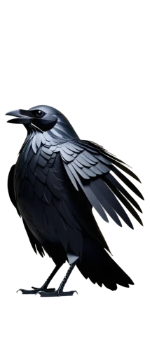 3d crow,crows bird,corvidae,carrion crow,crow,fish crow,crow-like bird,raven rook,crows,common raven,corvus,corvid,raven bird,corvus corax,black raven,jackdaw,american crow,black crow,mountain jackdaw,corvus corone,Unique,Paper Cuts,Paper Cuts 03