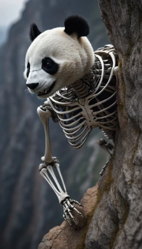 panda,skeletal,chinese panda,giant panda,hanging panda,pandabear,skeleton,panda bear,vintage skeleton,skeleltt,pandas,kawaii panda,lun,sifaka,po,bone,panda cub,skull bones,human skeleton,madagascar,Photography,Artistic Photography,Artistic Photography 11