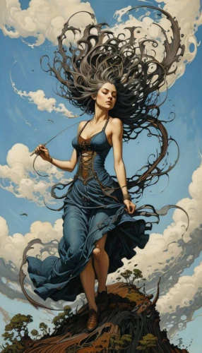 little girl in wind,mother earth,mother earth statue,wind machine,wind wave,wind warrior,fantasy art,the wind from the sea,fantasy picture,windy,blue enchantress,fantasy woman,wind,winds,fantasy portrait,flamenco,mother nature,the enchantress,world digital painting,rapunzel