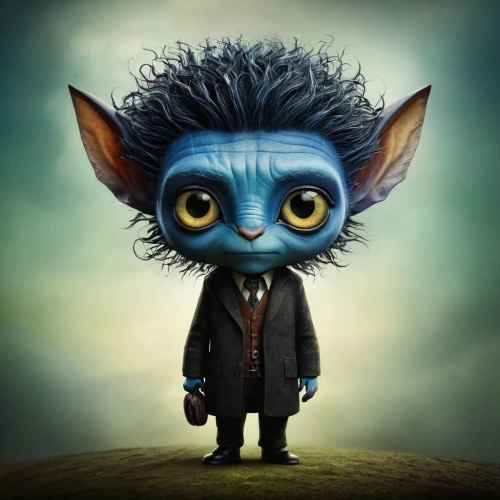 anthropomorphized animals,anthropomorphized,prickle,cute cartoon character,anthropomorphic,frankenweenie,night administrator,suit actor,mean bluish,scandia gnome,main character,goblin,television character,tyrion lannister,minion hulk,paraguay pyg,fairy tale character,guardians of the galaxy,civil servant,szymbark,Illustration,Abstract Fantasy,Abstract Fantasy 01