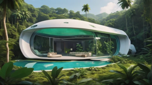 cabana,round hut,tropical greens,tropical house,fishing tent,teardrop camper,inverted cottage,mirror house,eco hotel,cubic house,small camper,holiday home,cube house,futuristic landscape,floating huts,pool house,glamping,campsite,mobile home,idyllic,Illustration,Realistic Fantasy,Realistic Fantasy 07