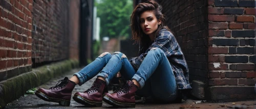girl sitting,jeans background,girl walking away,ankle boots,holding shoes,women's boots,depressed woman,girl in a long,woman shoes,pointed shoes,leather boots,rockabilly style,used shoes,women shoes,photo session in torn clothes,denim background,fashionable girl,bluejeans,girl in overalls,blue shoes,Conceptual Art,Graffiti Art,Graffiti Art 04