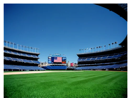 baseball field,baseball stadium,ballpark,baseball diamond,baseball park,athletic field,baseball,soccer-specific stadium,artificial grass,field west,dodger stadium,artificial turf,pitch,field,tilt shift,led display,spectator seats,chives field,sports game,playing field,Illustration,American Style,American Style 05