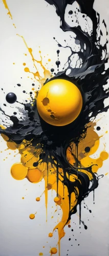 oil,egg yolk,yellow yolk,oil drop,painting technique,oil in water,egg yolks,oil cosmetic,thick paint,cosmetic oil,paint,finch in liquid amber,pac-man,painting easter egg,black yellow,paints,printing inks,gold paint stroke,the yolk,yellow and black,Conceptual Art,Fantasy,Fantasy 03