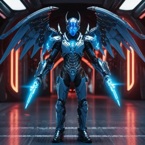 archangel,garuda,the archangel,nova,alien warrior,knight armor,nebula guardian,armor,armored,electro,figure of justice,destroy,argus,cynosbatos,megatron,cyborg,3d man,war machine,ironman,mecha,Conceptual Art,Sci-Fi,Sci-Fi 03