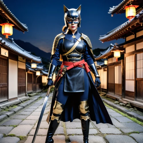 katana,samurai fighter,asian costume,samurai,eskrima,cat warrior,female warrior,cosplay image,martial arts uniform,jeongol,yi sun sin,shuanghuan noble,goki,lantern bat,mulan,warrior woman,geisha,cartoon ninja,anime japanese clothing,sanshin,Photography,General,Realistic