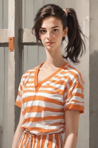 striped background,orange,horizontal stripes,striped,stripes,clementine,bright orange,polka,orange half,orange color,aperol,cotton top,tangerine,rockabella,retro girl,candy cane stripe,a girl in a dress,liberty cotton,stripe,tiger lily,Digital Art,Comic