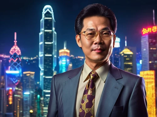 chinese background,stock exchange broker,alipay,ceo,xiangwei,funny mr lee,white-collar worker,wuhan''s virus,financial advisor,blockchain management,hong,hk,black businessman,xing yi quan,guilinggao,dalian,kowloon,harbour city,cryptocoin,portrait background,Illustration,Realistic Fantasy,Realistic Fantasy 38