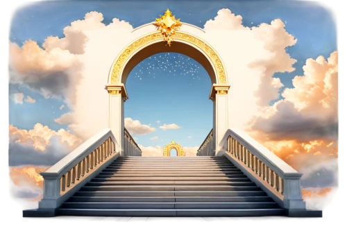 heavenly ladder,heaven gate,life stage icon,download icon,stairway to heaven,rss icon,place of pilgrimage,cloud shape frame,jacob's ladder,landscape background,golden bridge,frame border illustration,arabic background,gateway,android game,hall of supreme harmony,angel bridge,ramadan background,spiritual environment,benediction of god the father,Illustration,Abstract Fantasy,Abstract Fantasy 07
