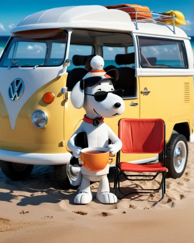 camper on the beach,travel trailer poster,snoopy,campervan,vwbus,beach buggy,recreational vehicle,ice cream maker,vw camper,summer holidays,ice cream van,vw bus,volkswagenbus,jack russel,beach dog,camper van isolated,camper van,ice cream stand,the beach fixing,motorhomes,Unique,3D,3D Character
