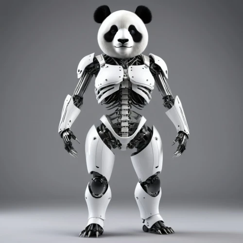 pandabear,chinese panda,giant panda,panda,panda bear,pandas,3d teddy,kawaii panda,baymax,anthropomorphized animals,french tian,endoskeleton,disney baymax,skeletal,cinema 4d,skeletal structure,little panda,3d model,3d figure,humanoid