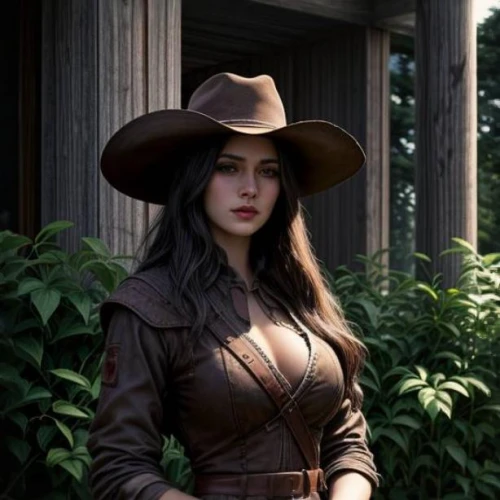 leather hat,katniss,cowgirl,brown hat,cowboy hat,countrygirl,womans hat,the hat of the woman,sheriff,wild west,park ranger,women's hat,western,the hat-female,pointed hat,farm girl,farmer in the woods,cowgirls,country style,indiana jones