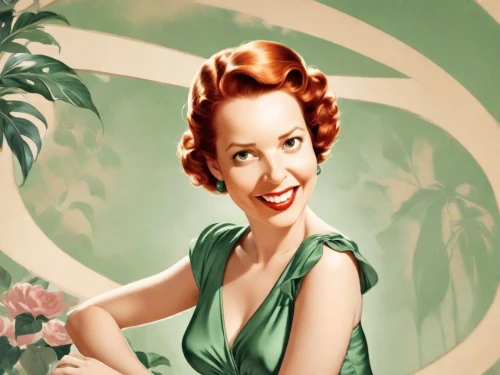 maureen o'hara - female,fanny brice,background ivy,art deco woman,art deco background,retro pin up girl,pin-up girl,ann margarett-hollywood,pinup girl,pin up girl,pin-up,retro 1950's clip art,ginger rodgers,pin-up model,joan crawford-hollywood,pin up,1950s,retro woman,rose woodruff,pin ups