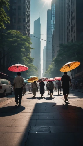 parasols,japanese umbrellas,umbrellas,huge umbrellas,man with umbrella,asian umbrella,overhead umbrella,aerial view umbrella,japanese umbrella,summer umbrella,cocktail umbrella,parasol,umbrella,people walking,umbrella pattern,paper umbrella,watermelon umbrella,rain stoppers,digital compositing,new york streets,Photography,Artistic Photography,Artistic Photography 06