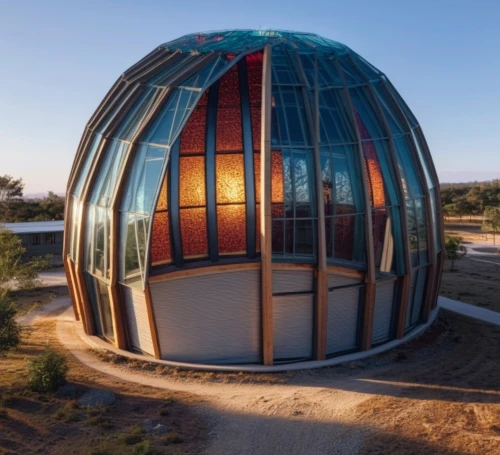 planetarium,solar cell base,mirror house,round hut,musical dome,earth station,observatory,eco hotel,round house,greenhouse cover,cubic house,greenhouse effect,cooling house,solar dish,water tank,roof domes,bee-dome,big marbles,glass building,glass sphere,Photography,General,Realistic