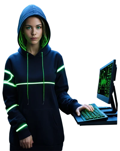 high-visibility clothing,girl at the computer,cyber crime,cyber,hacker,patrol,computer freak,hacking,cybercrime,anonymous hacker,hoodie,kasperle,computer code,neon human resources,lan,computer security,night administrator,pc laptop,darknet,computer art,Conceptual Art,Oil color,Oil Color 14