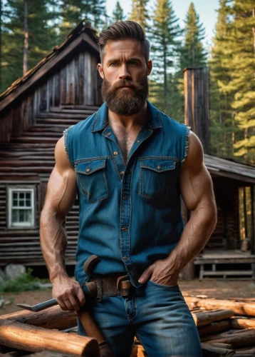 lumberjack,brawny,lumberjack pattern,farmer in the woods,woodsman,wolverine,carpenter jeans,edge muscle,beef rydberg,log home,blue-collar,carpenter,meat kane,merle black,dane axe,lincoln blackwood,blue-collar worker,muscle man,a carpenter,muscle icon,Illustration,American Style,American Style 09