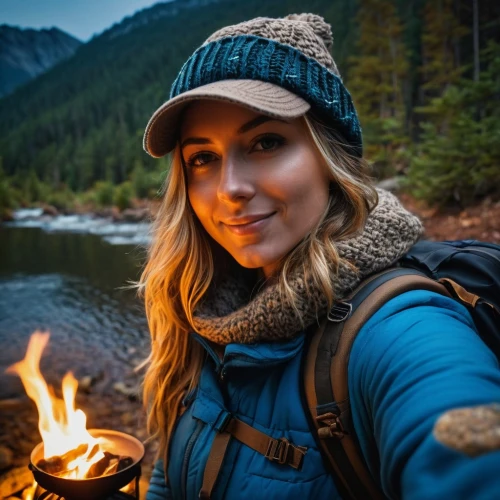 camping gear,campfire,campfires,backpacking,outdoor life,fire in the mountains,hiking equipment,free wilderness,camping equipment,portable stove,camp fire,camping,outdoor recreation,girl on the river,november fire,the blonde in the river,tent camping,fire and water,travel woman,fishing camping,Photography,General,Fantasy