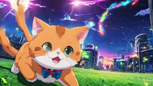 nyan,fireworks background,toori,pixaba,mow,anime 3d,cat kawaii,cartoon cat,uruburu,would a background,stray cat,cat image,birthday banner background,cute cat,fire kite,explosions,felidae,lucky cat,background image,kite,Illustration,Japanese style,Japanese Style 03