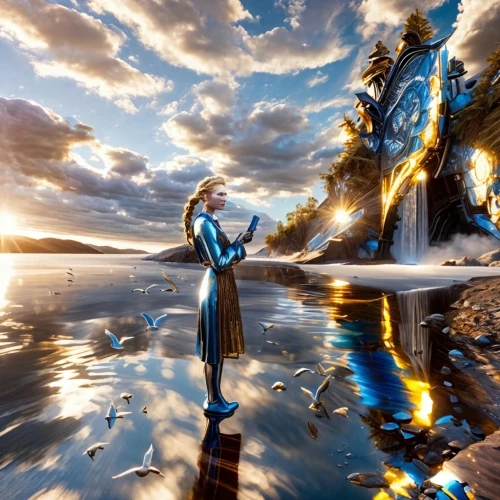 fantasy picture,mirror water,photo manipulation,reflection in water,water mirror,water reflection,beautiful lake,photomanipulation,waterscape,landscape background,heaven lake,reflections in water,evening lake,fantasy art,3d fantasy,virtual landscape,fantasy landscape,reflection,reflect,mirror of souls