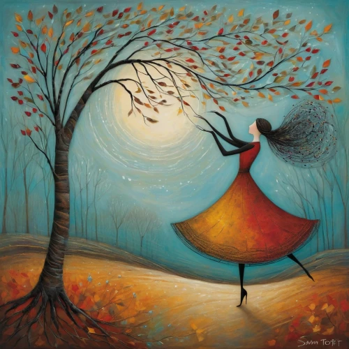 girl with tree,ballerina in the woods,autumn idyll,dance with canvases,carol colman,autumn icon,autumn background,little girl twirling,autumn tree,the autumn,cloves schwindl inge,autumn day,whimsical,dancer,carol m highsmith,orange tree,autumn landscape,light of autumn,little girl in wind,dreams catcher,Art,Artistic Painting,Artistic Painting 49