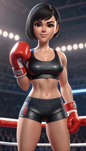 sports girl,mma,striking combat sports,kim,muscle woman,kickboxing,3d model,professional boxer,strong woman,3d figure,siam fighter,boxing gloves,professional boxing,hard woman,combat sport,rockabella,shoot boxing,su yan,animated cartoon,strong women,Unique,3D,3D Character