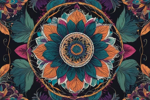 kaleidoscope,kaleidoscopic,kaleidoscope art,mandala background,mandala flower,mandala flower illustration,mandala,paisley digital background,floral background,mandala design,colorful floral,mandala illustration,floral digital background,floral pattern,orange floral paper,floral mockup,retro flowers,tapestry,floral composition,boho background,Illustration,Black and White,Black and White 12