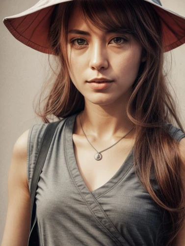 girl wearing hat,leather hat,brown hat,sun hat,portrait photography,straw hat,fedora,hat,girl portrait,vietnamese woman,the hat-female,beautiful young woman,pretty young woman,high sun hat,women's hat,beret,cowboy hat,countrygirl,portrait background,pointed hat