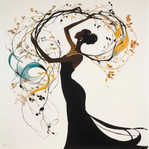ballroom dance silhouette,woman silhouette,silhouette dancer,dance silhouette,women silhouettes,silhouette art,art silhouette,fashion illustration,mermaid silhouette,the silhouette,jazz silhouettes,art deco woman,dance with canvases,hoop (rhythmic gymnastics),silhouette,abstract silhouette,silhouette of man,female silhouette,gold foil art,dancer,Art,Artistic Painting,Artistic Painting 24