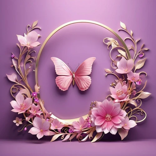 pink butterfly,butterfly background,sakura wreath,butterfly floral,floral silhouette wreath,flowers png,floral wreath,pink floral background,butterfly clip art,flower wreath,butterfly vector,blooming wreath,cupido (butterfly),flower background,wreath vector,wreath of flowers,pink ribbon,floral silhouette frame,floral digital background,flower ribbon,Photography,General,Realistic