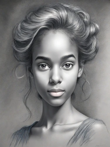 girl portrait,digital painting,girl drawing,graphite,portrait of a girl,african woman,african american woman,charcoal drawing,young woman,young lady,charcoal pencil,fantasy portrait,pencil drawing,woman portrait,digital art,nigeria woman,mystical portrait of a girl,portrait,artist portrait,digital drawing,Digital Art,Pencil Sketch