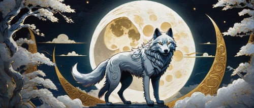 constellation wolf,howling wolf,wolf,wolves,canis lupus,howl,gray wolf,lunar,two wolves,capricorn,european wolf,wolf's milk,moon phase,canidae,zodiac sign leo,werewolves,kelpie,wolfdog,the snow queen,kitsune,Art,Classical Oil Painting,Classical Oil Painting 08