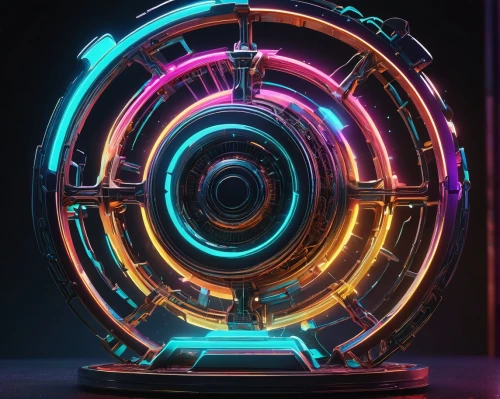 cinema 4d,gyroscope,jukebox,electric arc,cyclocomputer,plasma bal,time spiral,colorful spiral,electron,orb,portal,hamster wheel,torus,ship's wheel,computer art,mechanical fan,kinetic art,vortex,magneto-optical disk,orbital,Illustration,Paper based,Paper Based 13