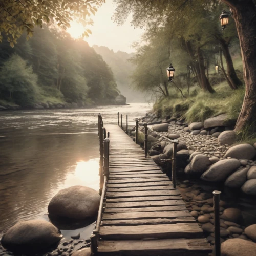 wooden bridge,river landscape,the mystical path,pathway,japan landscape,log bridge,tranquility,the path,a river,scenic bridge,wooden path,landscape background,low water crossing,walkway,stone bridge,the way of nature,landscape photography,to the river,hangman's bridge,south korea,Illustration,Black and White,Black and White 11