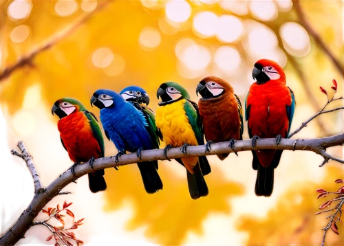 colorful birds,rare parrots,birds on a branch,parrots,passerine parrots,rainbow lorikeets,birds on branch,edible parrots,songbirds,group of birds,bird robins,sun conures,tropical birds,little birds,macaws,fall animals,parakeets,lorikeets,golden parakeets,perching birds,Illustration,Vector,Vector 21