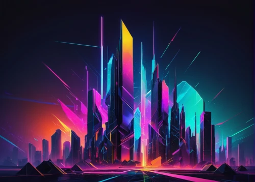 futuristic landscape,neon arrows,colorful foil background,mobile video game vector background,80's design,colorful city,abstract background,gradient effect,art deco background,abstract design,cube background,background abstract,triangles background,cityscape,isometric,cubes,colorful background,digiart,prism,spectrum,Art,Classical Oil Painting,Classical Oil Painting 26