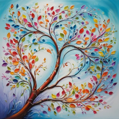 colorful tree of life,watercolor tree,painted tree,flourishing tree,flower painting,fabric painting,art painting,watercolor paint strokes,watercolor leaves,colorful heart,spring leaf background,watercolor background,cardstock tree,the branches of the tree,flower tree,heart flourish,watercolor painting,autumn tree,tree of life,heart and flourishes,Illustration,Abstract Fantasy,Abstract Fantasy 13