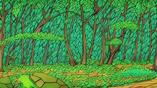 cartoon forest,cartoon video game background,forest background,swampy landscape,forests,mushroom landscape,forest floor,forest glade,green forest,elven forest,the forests,the forest,forest,fairy forest,rainforest,deciduous forest,the woods,tree grove,druid grove,forest landscape,Art,Artistic Painting,Artistic Painting 02