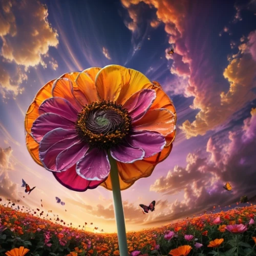 flower in sunset,flower background,splendor of flowers,cosmic flower,colorful daisy,colorful flowers,flowers png,flower field,blanket of flowers,beautiful flower,gerbera flower,gerbera daisies,flower art,calendula,gerbera,flower nectar,flowers celestial,flower painting,marigold flower,floral background